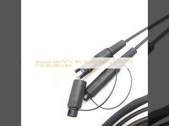 FTTA FTTH BBU RRU Kablosu için Zırhlı Boru IP67 SC APC SM Fiber Yama Kablosu