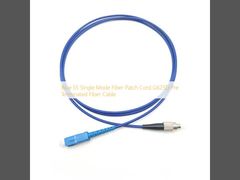 Mavi SS Tek Modlu Fiber Yama Kablosu G625D Önceden Sonlandırılmış Fiber Kablo