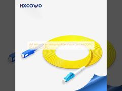 SM Sarı Ceket Zırhlı Fiber Yama Kablosu HXCOWO SC/UPC-LC/UPC