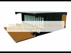 MTP MPO Kasa 4U Fiber Patch Panel MPO Fiber Kaset Siyah