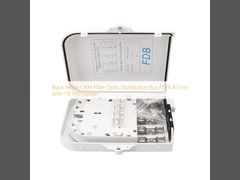 Siyah Beyaz OEM Fiber Optik Dağıtım Kutusu FTTX 8 Çekirdekli, 1 8 PLC Ayırıcılı