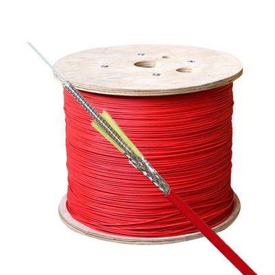 satın al Kırmızı Kapalı Alev Geriletici Ceket DTS Dağıtılmış Sıcaklık Algılayıcı Fiber Optik Kablo Çevrimiçi üretim