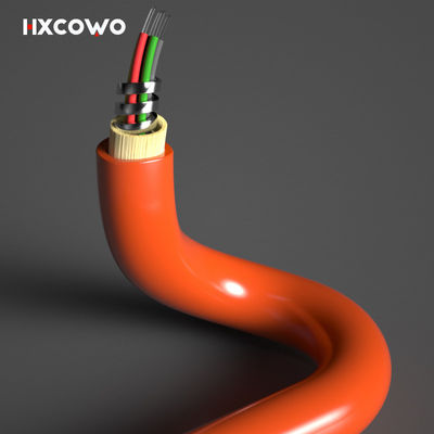 satın al Custom Length Multimode 6 Core 12 Core Flexible Spiral Steel Armoured Fiber Optical Cable çevrimiçi üretim