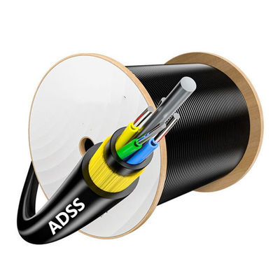 satın al G652D Fiber Optic Overhead Kablo 12 24 48 96 Çekirdek ADSS Kendini Destekleyen Hava Kablosu Çevrimiçi üretim