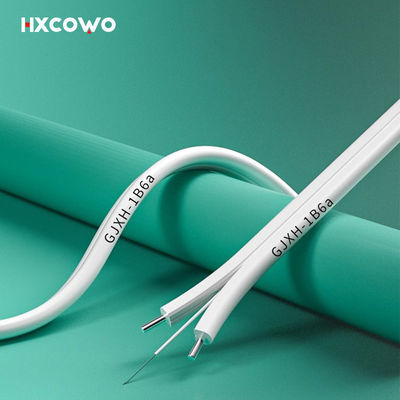 satın al SM G652D G657A GJXH Indoor Optical Fiber Cable With LSZH Jacket 2 Core çevrimiçi üretim