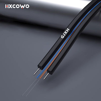 satın al Telecom Communication Indoor Fiber Cable 1 2 4 Core GJXH G657A2 6 Core Wire Cable çevrimiçi üretim