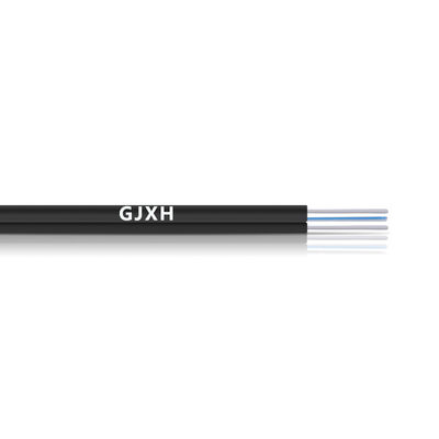 satın al Singlemode 2 Core Fiber Drop Cable HXCOWO Indoor Fiber Optic Cable çevrimiçi üretim