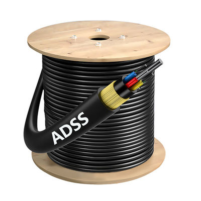 satın al Dielektrik ADSS Fiber Optik Kablo G652D G657A1 G657A2 Dış Mekan Hava Fiber Optik Kablosu Çevrimiçi üretim