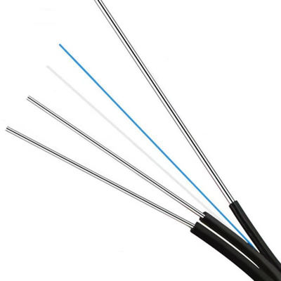 satın al 12 Core SM G655 Fiber Optic Cable GJYXCH Drop LSZH Telecom Comunication PE Jacket PVC çevrimiçi üretim