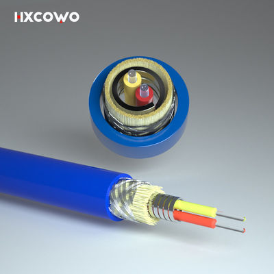 satın al LSZH TPU Flexible Spiral Steel Armored Fiber Optical Cable For Dustproof Function çevrimiçi üretim