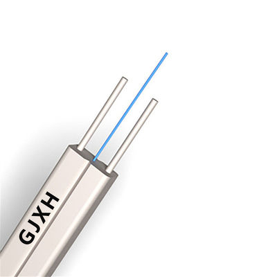 satın al HXCOWO GJXFH GJXH SM Drop Fiber Cable With Steel Wire Or FRP FTTH Cable çevrimiçi üretim