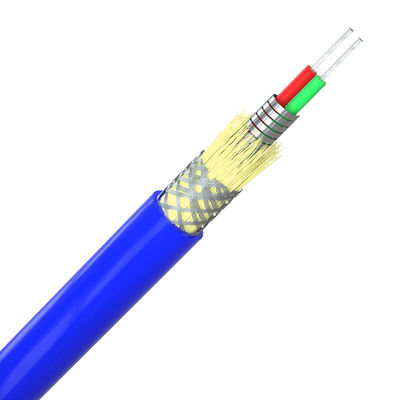 satın al 50/125 Flexible Spiral Steel Single Mode Armored Fiber Cable 2-288 Core çevrimiçi üretim