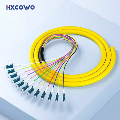 satın al SM G652D G657A 0.9mm Fiber Optik Pigtail 12 Renkli Fiber Çekirdek LC UPC APC Yama Kablosu Pigtail Çevrimiçi üretim