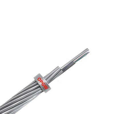 satın al 40- 70C HXCOWO Earth Wire Anti Lighting OPGW Fiber Optic Cable 2-288 Cores çevrimiçi üretim