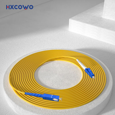 satın al HXCOWO LC SC/UPC Optical 1M Single Mode Single Core 3.0mm Fiber Cable Patch for FTTX çevrimiçi üretim
