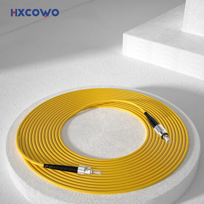 satın al HXCOWO Single Mode 9/125 OS2 FC To ST Simplex OFNR 2.0mm Armored Fiber Optic Cable Patch çevrimiçi üretim