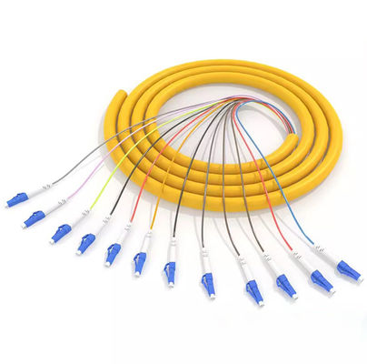 satın al Telecom Grade HXCOWO 12 Core Bundle LC Fiber Pigtails 10G Gigabit Optik Ağ için Çevrimiçi üretim
