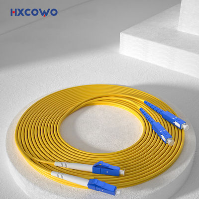 satın al HXCOWO FTTH Indoor SC/UPC-LC/UPC SM G657A2 Duplex Armored Fiber Cable Patch for Wired LAN çevrimiçi üretim
