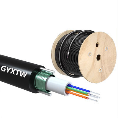 satın al G652D/G657A1/G657A2 HXCOWO SM 2/4/6/ Core GYXTW için fiber tipi açık hava fiber optik kablosu Çevrimiçi üretim