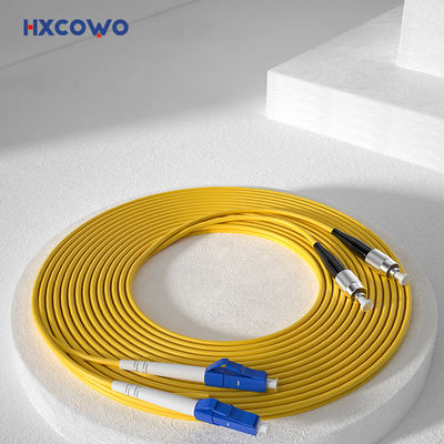 satın al Armored Fiber Cable Patch HXCOWO OM4 LC UPC to FC Duplex Multimode Fiber Optic Cable çevrimiçi üretim