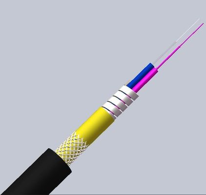 satın al LSZH Jacket 5.0mm OS2 G652D Singlemode Armored Fiber Optic Cable for Networks çevrimiçi üretim