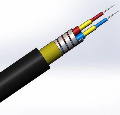 satın al SM LC SC FC CPRI Su geçirmez FTTA Jumper Zırhlı Fiber Optic Kablo 7.0mm 2C 4C Çevrimiçi üretim