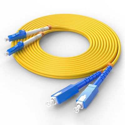 satın al FTTH FTTxFTTB Ağ LC-SC Özel Renkli Multimode Duplex Fiber Optic Kablo Çevrimiçi üretim