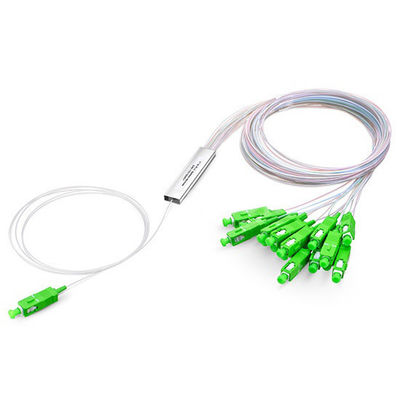 satın al 1x4 1x8 1x16 1x32 Fiber PLC Splitter For FTTH Singlemode Optical Cable 2.0mm SC APC çevrimiçi üretim