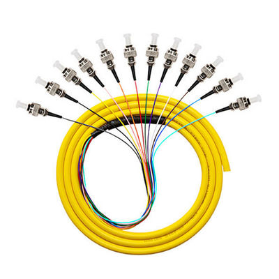satın al Multimode 50/125 62.5/125 SM 12 Cores Coated Fiber Optic Pigtail for 4g Network Solution çevrimiçi üretim