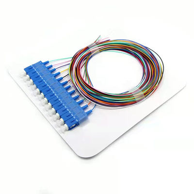 satın al SC/UPC SM LSZH 12 Fiber Optic Pigtail Waterproof Cable Single Mode Fiber Pigtails çevrimiçi üretim