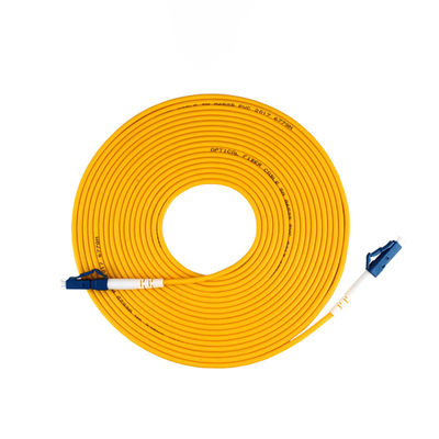 satın al Indoor SM G652D G657A1 G657A2 Simplex 3.0mm LC UPC Fiber Optic Cable Patch for FTTxFTTB çevrimiçi üretim