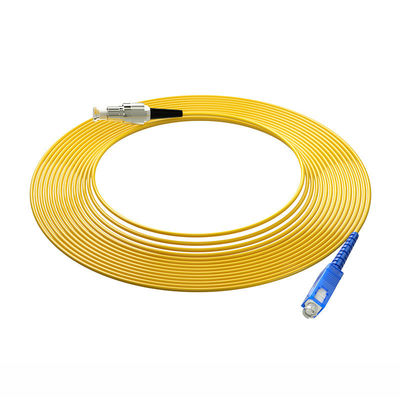 satın al HXCOWO OM3 SC FC LC ST 850nm/1310nm/1550nm Simplex Multi Mode Fiber Optic Cable Patch çevrimiçi üretim