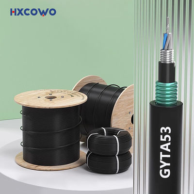 satın al Çifte Ceket Doğrudan Mezarlık Fiber Kablo GYTA53 Dış Fiber Optik Kablo Çevrimiçi üretim