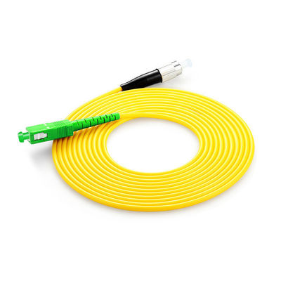 satın al PVC LSZH Fiber Optic Cable Patch SC FC LC ST Connector Type HXCOWO G652D G657A APC UPC çevrimiçi üretim