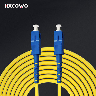 satın al FTTH Zırhlı Fiber Optik Yama Kablosu G652D G657A1 G657A2 HXCOWO SC SC UPC APC Çevrimiçi üretim