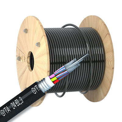 satın al Customized Outdoor Armored Fiber Optic Cable Single Mode PVC LSZH LSOH PE HDPE Jacket çevrimiçi üretim
