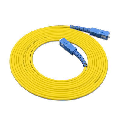 satın al Custom Length Fiber optic patch cord Simplex SC SC UPC/APC G652D 9/125 SM Optical Fiber çevrimiçi üretim