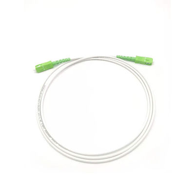 satın al G657A 3.0mm LSZH White Armored Fiber Optic Patch Cord SC/APC To SC/APC SM 9 1F çevrimiçi üretim