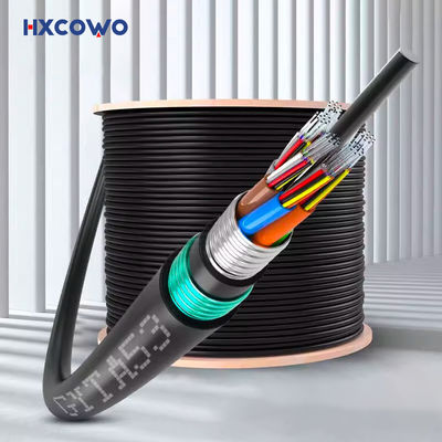 satın al GYTA53 Outdoor Armored Fiber Optic Cable with 48/72/96/144 Core G652D/G657A1/G657A2 Fiber Type and Custom Length çevrimiçi üretim