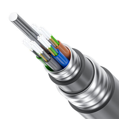 satın al OEM/ODM Yeraltı Doğrudan gömülü 2-288 çekirdek Dışarıda Telekom İletişim için Zırhlı Fiber Optik Kablo Çevrimiçi üretim