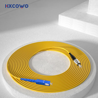 Fiber Optic Patch Cord Özel Renkler HXCOWO FTTH SC/FC UPC APC Zırhlı SM MM SX DX Fiber Optic Kablo Patch