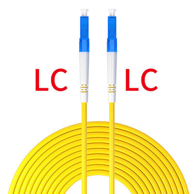 Fiber Optic Patch Cord LC UPC/LC UPC 2.0mm PVC OFNR 9/125 Tek Mod Fiber Optic Kablo Patch