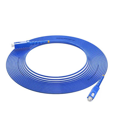HXCOWO FTTH Çözümü Esnek Spiral Zırhlı Fiber Optic Patch Kablosu SC UPC Bağlantısı ile