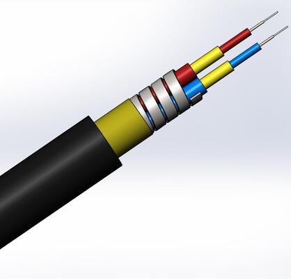 10 Yıl Garantili, FTTA Jumper Dış Mekan Patchcord için 7.0mm Çapında Su Geçirmez Zırhlı Fiber Optik Kablo
